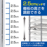 ルミナス ポール径25mm セット品 レギュラータイプ 3段 幅760×奥行460×高さ955mm NLH7690-3 1台（取寄品）