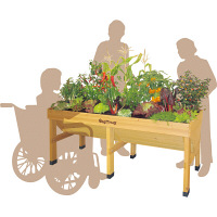 タカショー　ベジトラグ　プランター　Lサイズ　幅1800mm　ブラウン　（直送品）