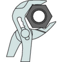 ロブテックス ハイブリッドポンププライヤー　225ｍｍ UU4150 1丁