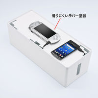 サンワサプライ　ケーブル＆タップ収納ボックス　CB-BOXP3WN2　（直送品）