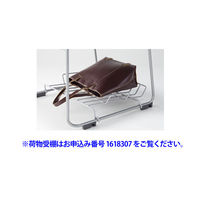 アイリスチトセ ライタス スタッキングチェア メッキフレーム 布張り ブルー LTS-130F-BL 1脚（直送品）