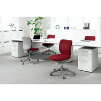 ライオン事務器 セレーナチェア ハイバック レザー張 ブルー　No.2920S 1脚　（直送品）