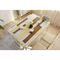 B.Bファニシング CHROME ダイニングテーブル CHDT-120 幅1200×奥行771×高さ750mm 1台（直送品）