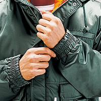 自重堂　制服百科　ダブルライナー防寒ブルゾン（フード付）　グリーン　Ｌ　48010（直送品）