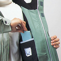 自重堂　制服百科　エコ防寒ブルゾン（フード付）　ミストグリーン　４Ｌ　48140（直送品）