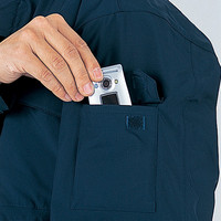 自重堂　制服百科　エコ防水防寒ブルゾン（フード付）　グリーン　Ｍ　48260（直送品）