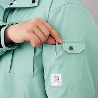 自重堂　制服百科　エコ製品制電防寒ブルゾン（フード付）　スモークグリーン　Ｍ　48410（直送品）