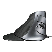 サンワサプライ　有線マウス　ブラック　エルゴノミクス形状/リストレスト付/レーザー方式/5ボタン　MA-ERG5　（直送品）