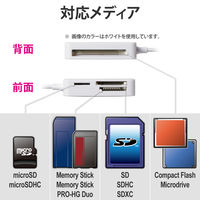 エレコム メモリリーダライタ SD+MS+CF対応 レッド MR-A39NRD 1個