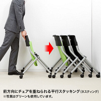 サンワサプライ　ミーティングチェア　SNC-ST6BK　（直送品）