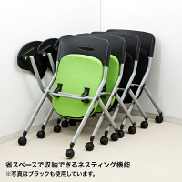 サンワサプライ メモ台付き（テーブル付き）ミーティングチェア SNC-ST6MAG（直送品）