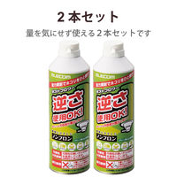 エアダスター エアスプレー ノズル付き エコ DME(ノンフロン) 逆さ使用可能 AD-ECOMW エレコム 1パック（2本入）（直送品）