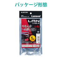 エレコム やわらかLANケーブル CAT6 1m ブルー LD-GPY/BU1 1個