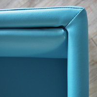 【車上渡し】アールエフヤマカワ ループ脚応接チェア ブルー 1台（直送品）