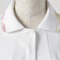 住商モンブラン ローラアシュレイ ナースワンピース 医療白衣 半袖 オフホワイト/アメリブルー S LW403-13（直送品）