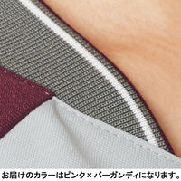 フォーク レディスジップスクラブ ピンク×バーガンディ M 7043SC-3 1枚　スクラブ