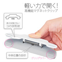 プラス マグネットクリップホールドワイドブリWH CP-123-MW-B 1セット(2個)（直送品）