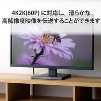 microHDMIケーブル プレミアム スーパースリム 4K2K RoHS準拠 黒 DH-HDP14SSU18BK エレコム 1個