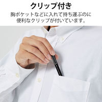 タッチペン スタイラスペン 2WAY(ディスク+導電繊維) キャップ付 ブラック P-TP2WY02SBK エレコム 1個