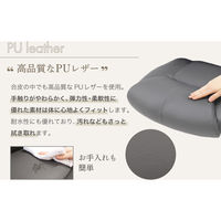 Netforce オフィスチェア 肘付 エグゼクティブチェア 事務椅子 ハイバック ブラウン 1脚（直送品）