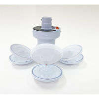 EDITION ソーラー&USB充電式 折畳みシーリングライト EDN-347 1セット(3個入)（直送品）