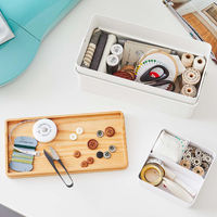 山崎実業 裁縫箱 タワー 約W27×D14×H12cm ホワイト YJ5060 1個