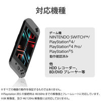 HDMI 切替器 USB Type-C×1入力 タイプA×4入力 1出力 4K 60Hz DH-SW4KC41BK エレコム 1個