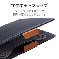 タブレットケース カバー 汎用 7～8.4インチ 手帳型 フリーアングル ブラック TB-08HPGFLBK エレコム 1個