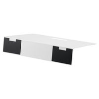 リヒトラブ（LIHIT LAB.） ブックエンド・スーパーワイドタイプ（マグネット付）白 A7353-0 1個