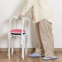 不二貿易 ラウンドスツール ＦＢー０１／１０ エメラルドグリーン 14072 1セット(12脚入)（直送品）