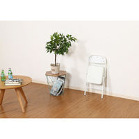 不二貿易 背付ミニチェアー ホワイト 16833 1セット(6脚入)（直送品）