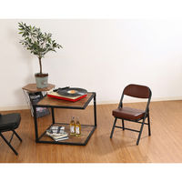 不二貿易 背付ミニチェアー ブラウン 16834 1セット(6脚入)（直送品）