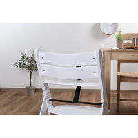 不二貿易 グローアップチェアー ペールホワイト 19067 1台（直送品）