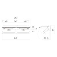 清水 ペーパーホルダー(二連) クローム SH-AC22PH-C 1セット(5個入)（直送品）