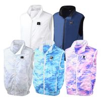 室谷 空調エアコン(R)服 KAZEKURU 通常ベスト MT3000 サイズ：S-M ピンク迷彩（直送品）