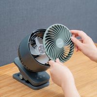 ライフオンプロダクツ 充電式クリップサーキュレーター ブルーグレー PR-F079-BY 1台（直送品）