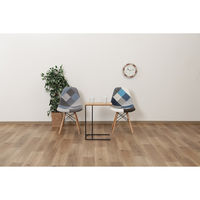 不二貿易 イームズ パッチワークシェルチェア マルチカラー（グリーン） 70585 1脚（直送品）