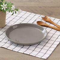 スタッキングプレート　Φ１８０ｍｍ　アリビオ　ＬＧＹ 77488 1箱（6個入り） 不二貿易（直送品）