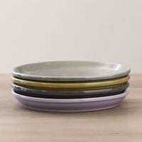 スタッキングプレート　Φ２０５ｍｍ　アリビオ　ＬＧＹ 77492 1箱（6個入り） 不二貿易（直送品）