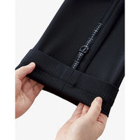 ボンマックス BONOFFICE 裾上げらくらくパンツ ネイビー 15号 AP6253-8-15（直送品）