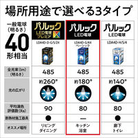 パナソニック LED電球 一般電球タイプ E26口金 40形 昼光色 広配光タイプ 1個入 LDA4DGK4 1個