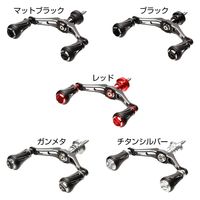 ライラクス カスタムハンドル W VERTEX 90mm 左右共用 シマノ レッド 4249405 1個（直送品）