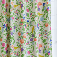 スミノエ デザインライフ セミオーダー カーテン フルーツトリ 1000×1400mm グリーン 1セット(2枚入)（直送品）