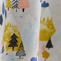 スミノエ デザインライフ セミオーダー カーテン ユキヤマ 1500×1850mm イエロー 1セット(2枚入)（直送品）