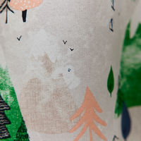 スミノエ デザインライフ セミオーダー カーテン ユキヤマ 1900×1950mm グリーン 1セット(2枚入)（直送品）