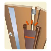 セイキ販売 指はさみ防止スクリーン 指はさまんぞう ステンカラー H=1200mm YBH-12ST 1組