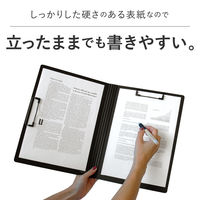 セキセイ クリップファイルダブル 発泡美人 A4 ブラック FB-2036-60 1冊