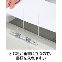 コクヨ アスクル 共同企画 背幅伸縮ファイル 紙製A4タテ グレー 1冊 オリジナル