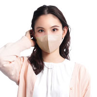 SPUN MASK 立体型スパンレース 不織布 （グレージュ） 1セット（7枚入×3袋） 医食同源ドットコム 個包装 使い捨て カラーマスク