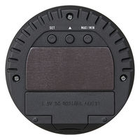 タニタ 温湿度計 時計 温度 湿度 デジタル 卓上 マグネット ブラック TT-585-BK 1セット(3個)